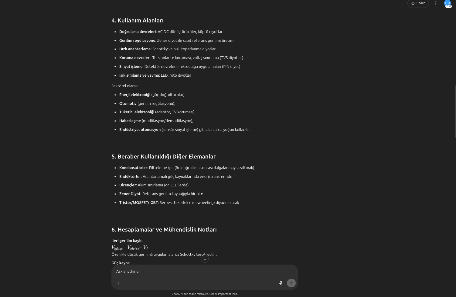 Komponent Detay Açıklama Ekranı